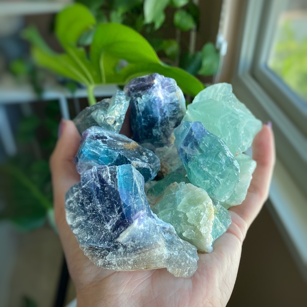 Fluorite Crystal Set Of 2